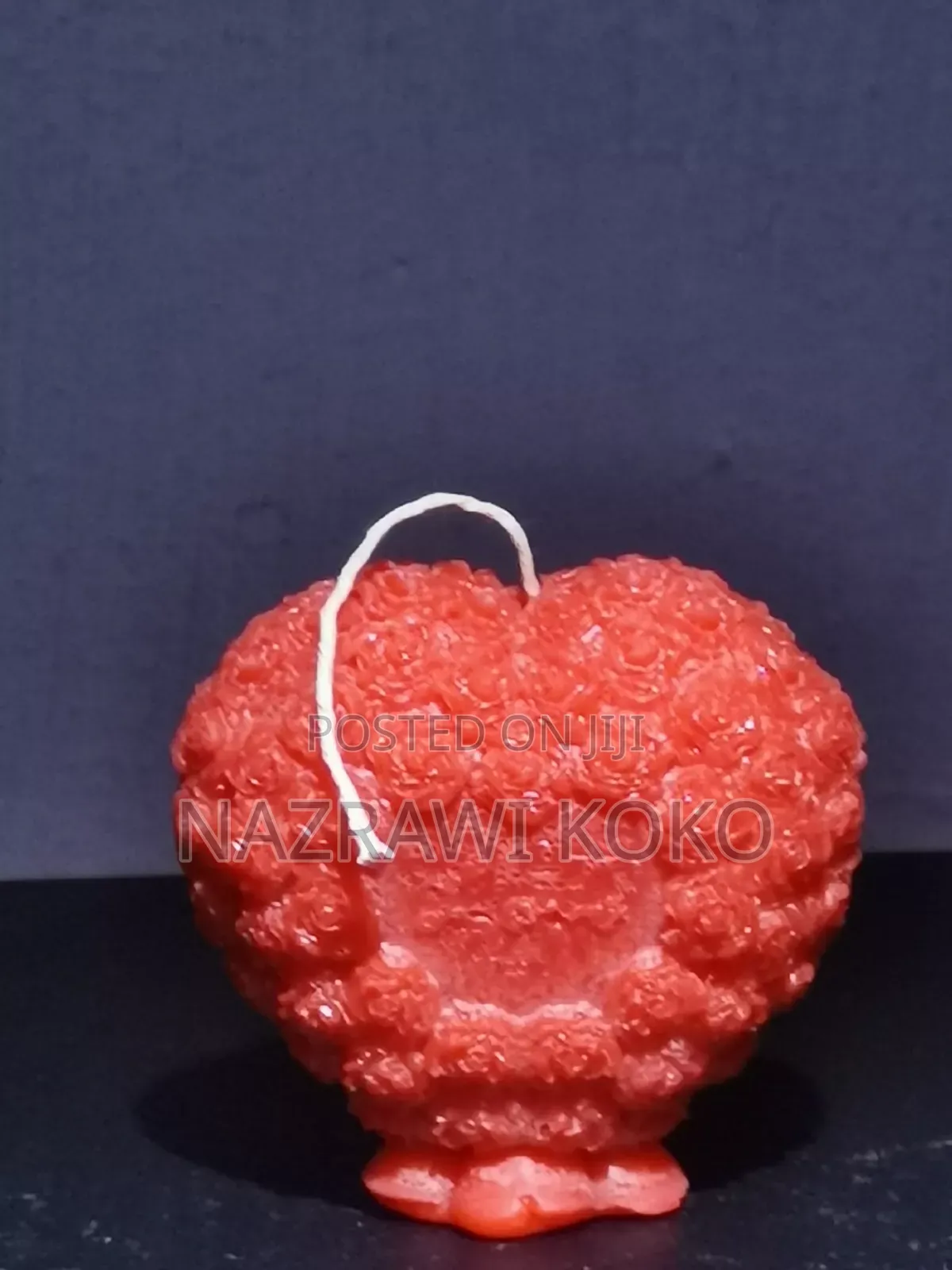 Candle Heart Shape With Roses