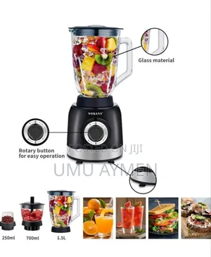 ጠፍቶ የነበረው Sokany 3 In1 Blender /Grinder