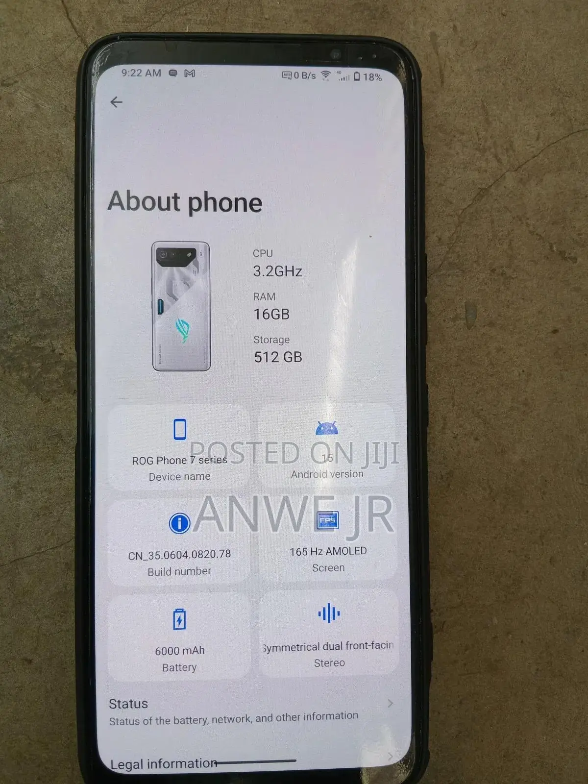 Asus ROG Phone 7 512 GB White