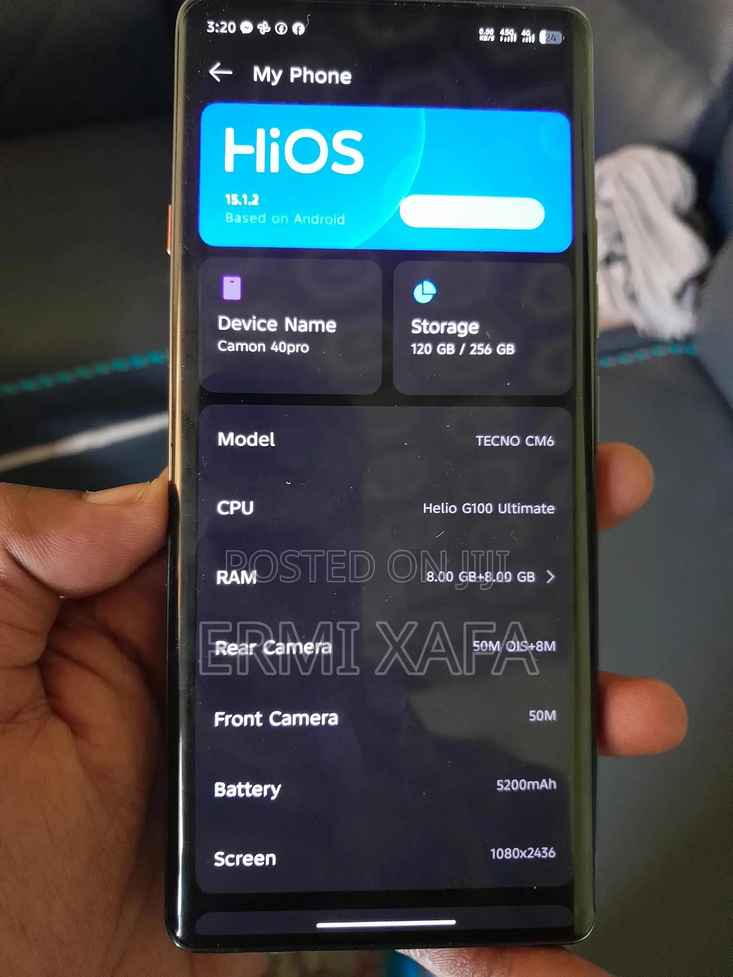 New Tecno Camon 40 Pro 256 GB Silver