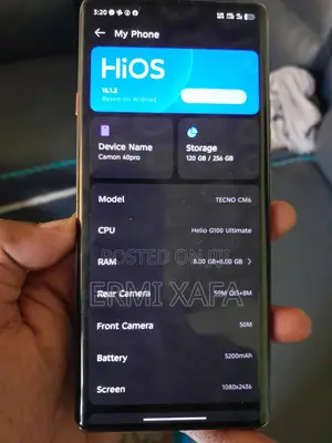 New Tecno Camon 40 Pro 256 GB Silver