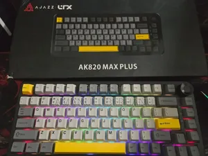 Ajazz Ak820 Max Plus Mechanical Keyboard, Rgb, Tri Mod 8000mah Battery