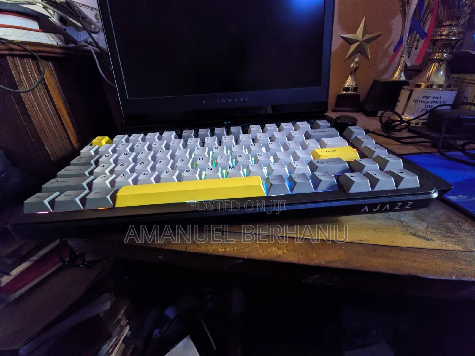 Ajazz Ak820 Max Plus Mechanical Keyboard, Rgb, Tri Mod 8000mah Battery