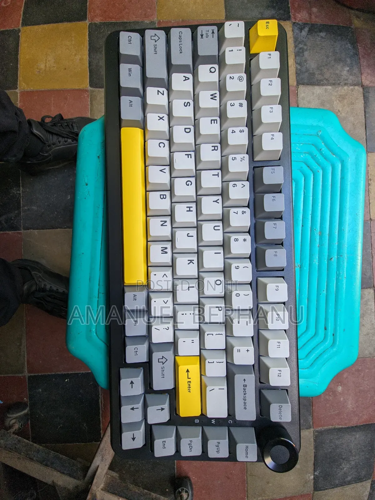 Ajazz Ak820 Max Plus Mechanical Keyboard, Rgb, Tri Mod 8000mah Battery