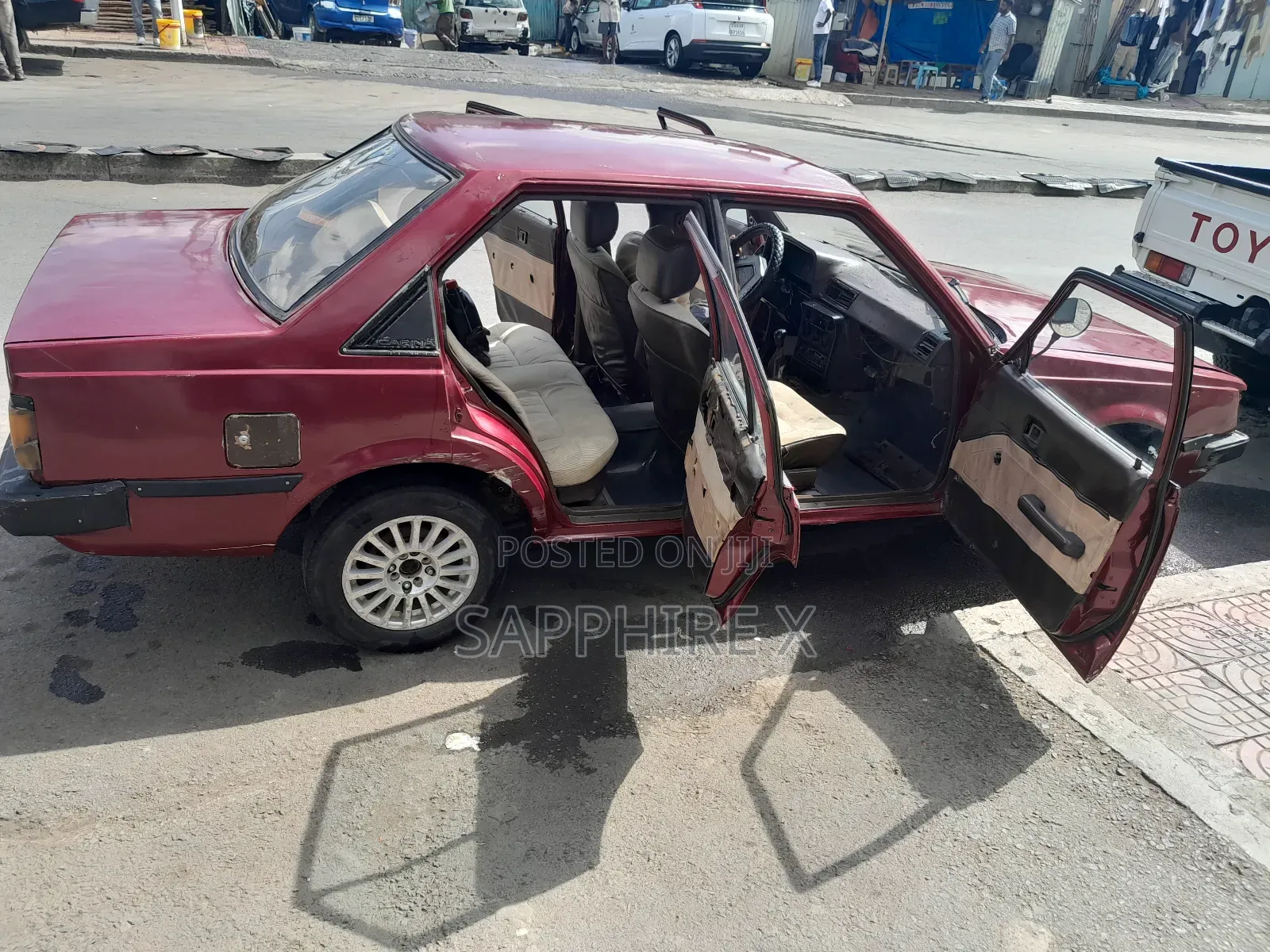 Toyota Corolla Automatic 1982 Burgundy