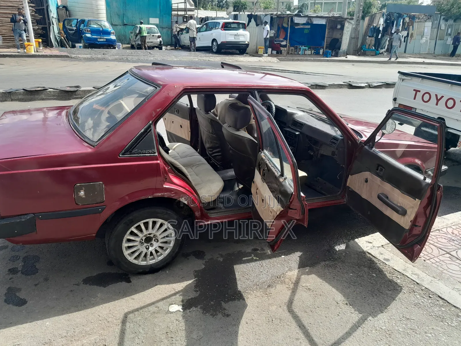 Toyota Corolla Automatic 1982 Burgundy