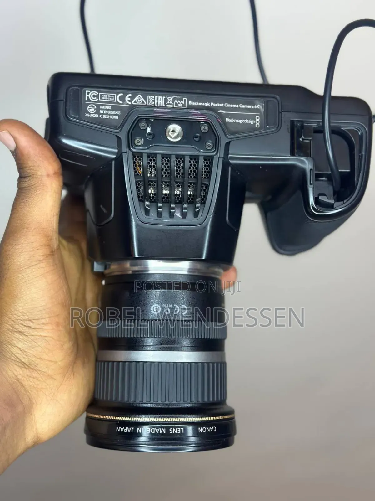 Black Magic Cinematic Camera .10-22mm Lens 3 Batteries Charger