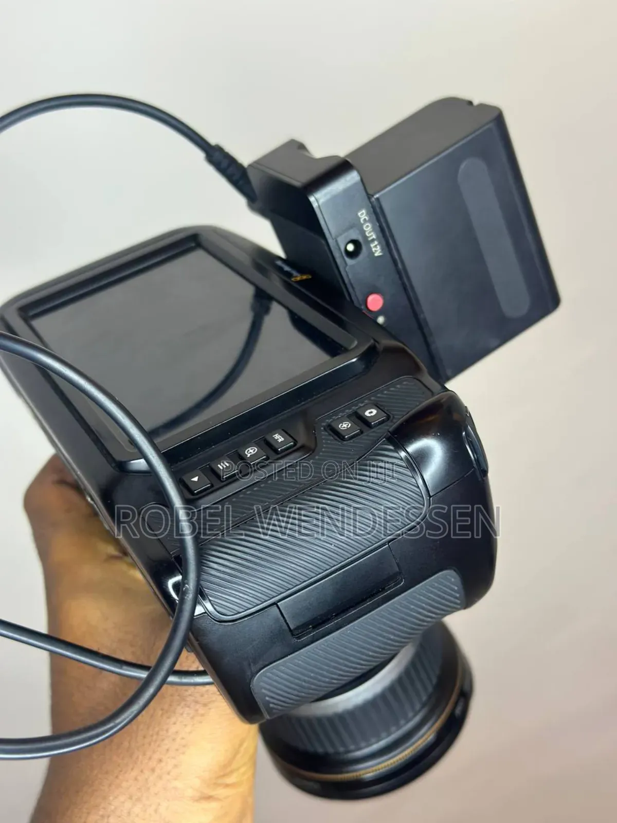 Black Magic Cinematic Camera .10-22mm Lens 3 Batteries Charger