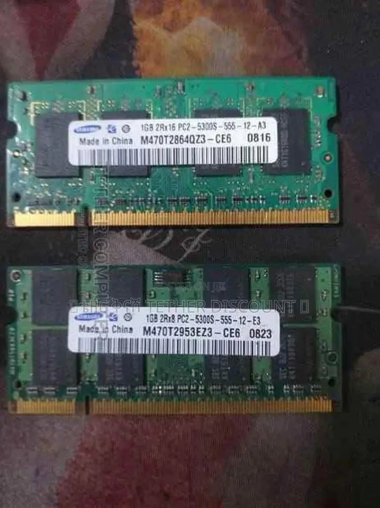 Ram Samsung 1gb Pc2-5300s 1.8v Ddr2 Memory M470t2953ez3-Ce6