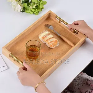 3 Pcs Bamboo Pallet Food Tray