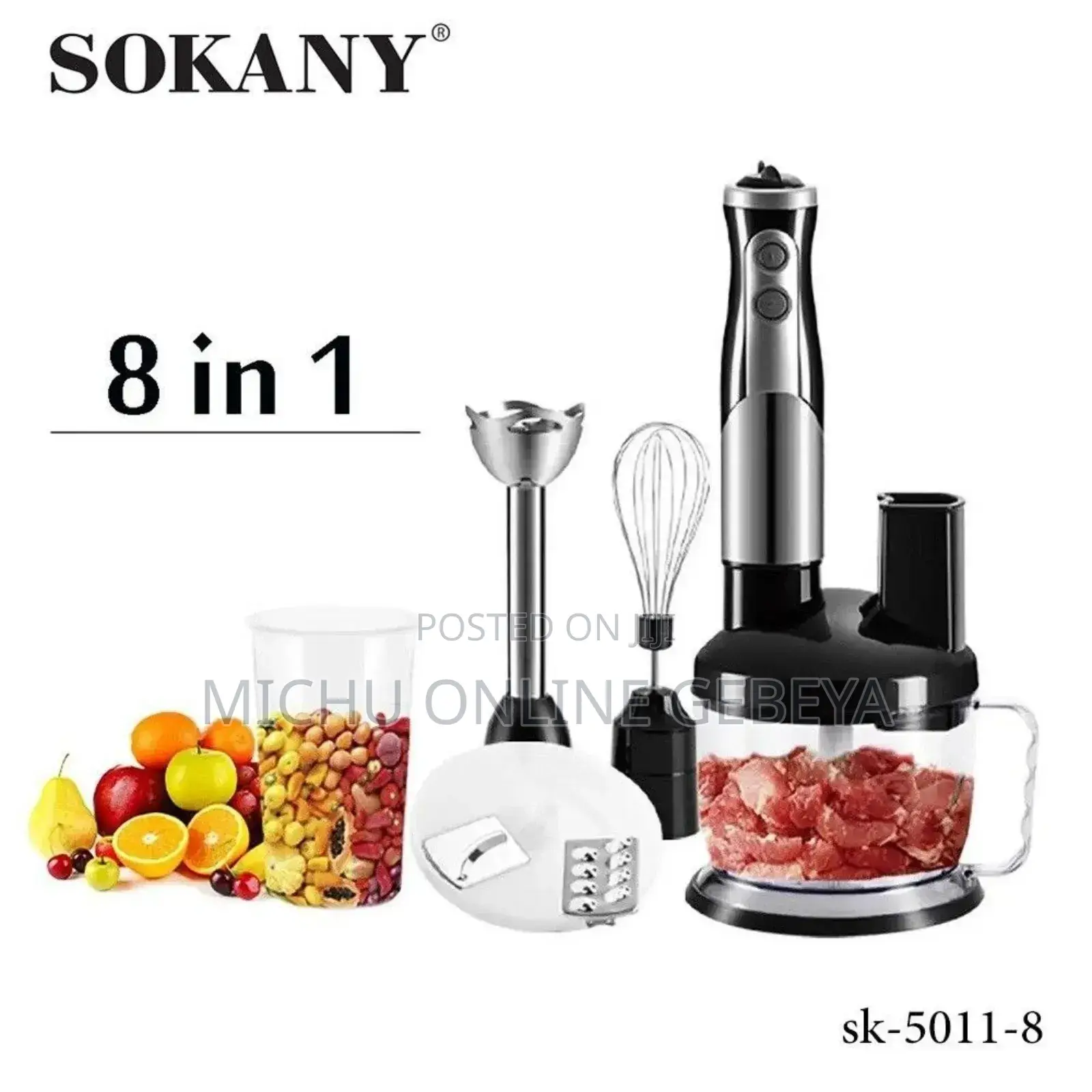 በአይነቱ ልዩ የሆነውን Sokany 8-in-1 Hand Blender ይዘን መጥተናል/ Free Delivery