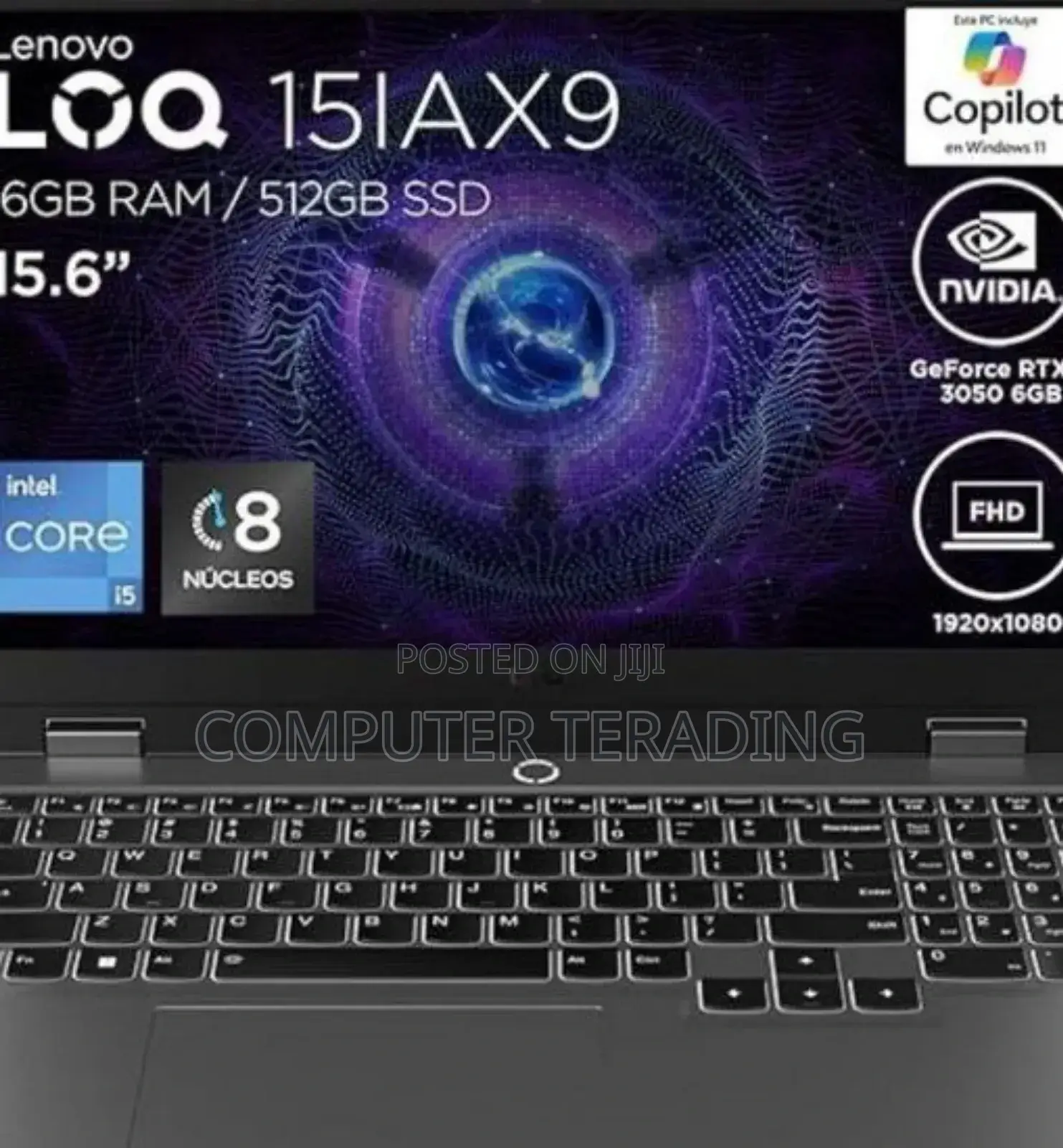 New Laptop Lenovo LOQ 15ARP9 16GB Intel Core I7 SSD 1T