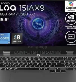 New Laptop Lenovo LOQ 15ARP9 16GB Intel Core I7 SSD 1T