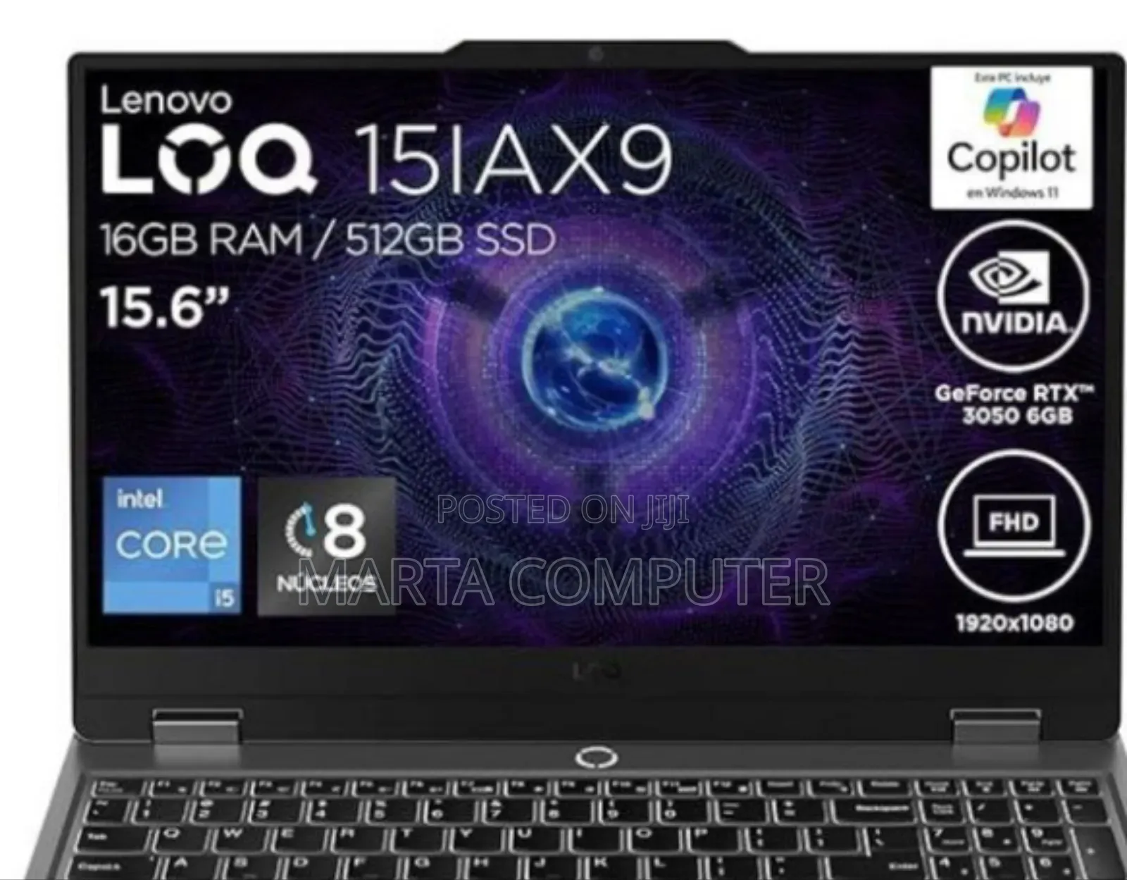 New Laptop Lenovo LOQ 15ARP9 16GB Intel Core I7 SSD 1T