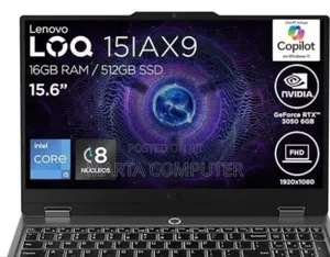 New Laptop Lenovo LOQ 15ARP9 16GB Intel Core I7 SSD 1T