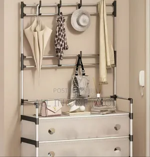 Multi-Functional Storage Unit Shoe and Hat Rack