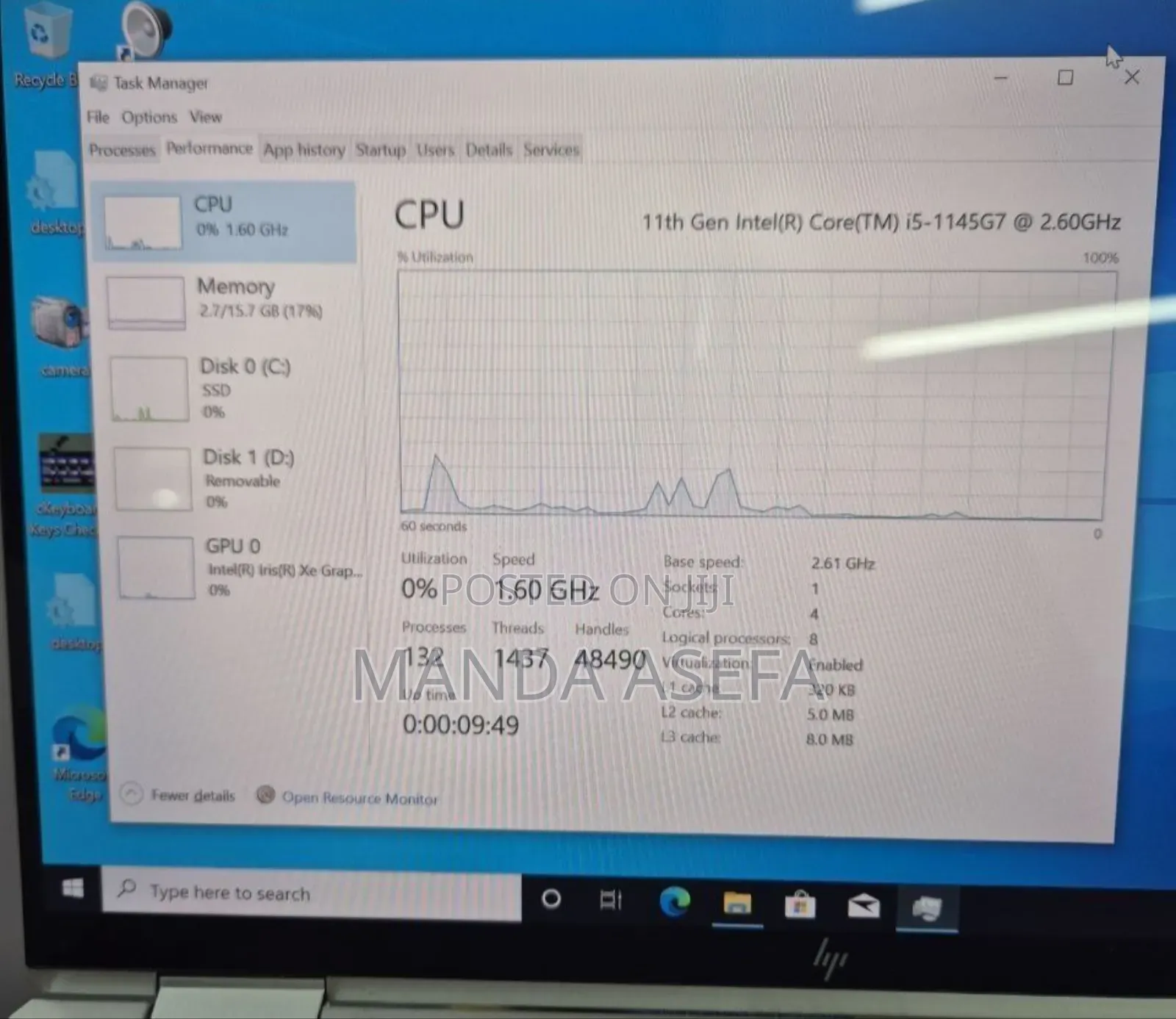 New Laptop HP EliteBook X360 1030 G8 16GB Intel Core I5 SSD 512GB