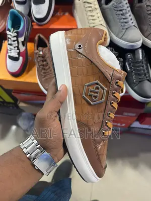 Philipp Plein Python Lo-Top Brown Garden