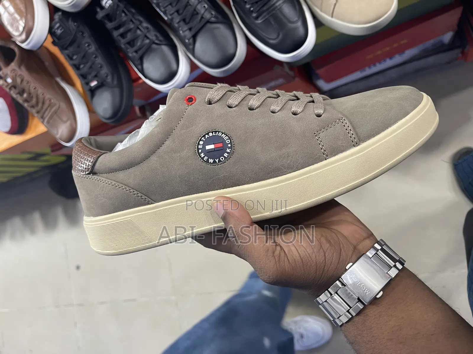 Tommy Hilfiger Men's Ramus Sneaker Cream