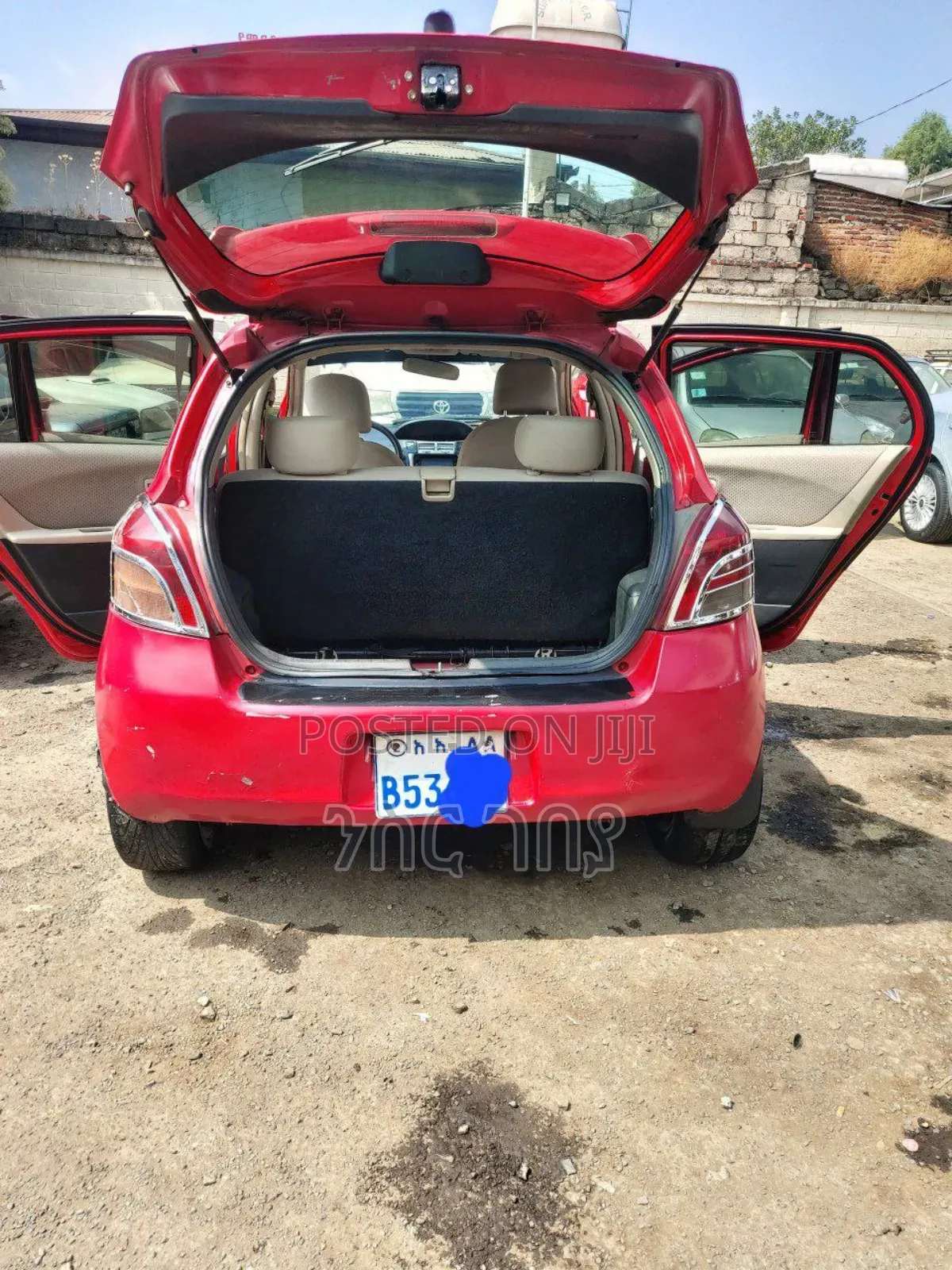 Toyota Yaris 2007 Red