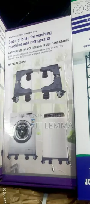 Adjustable Washing Machine Stand With Wheels