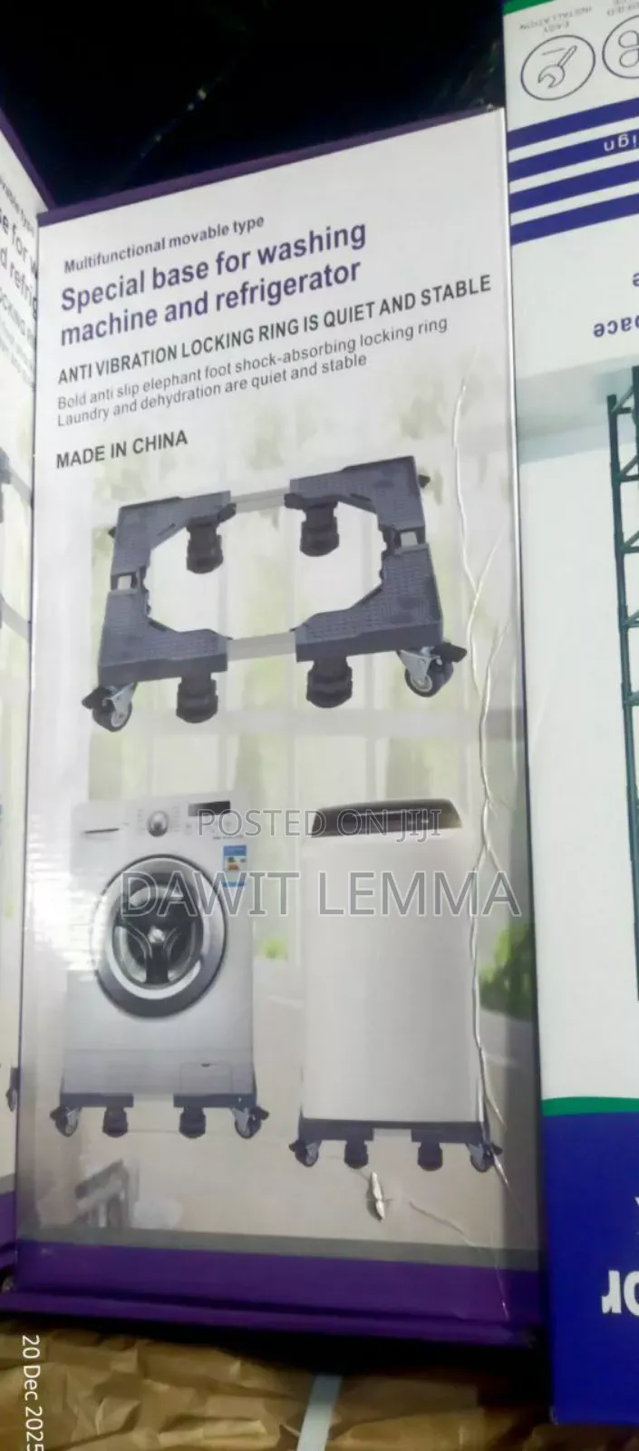 Adjustable Washing Machine Stand With Wheels