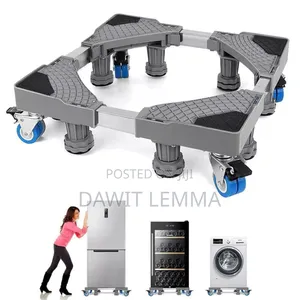 Adjustable Washing Machine Stand With Wheels