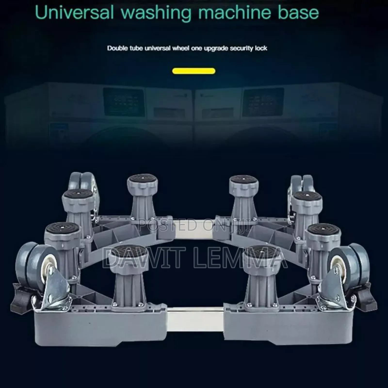 Adjustable Washing Machine Stand With Wheels