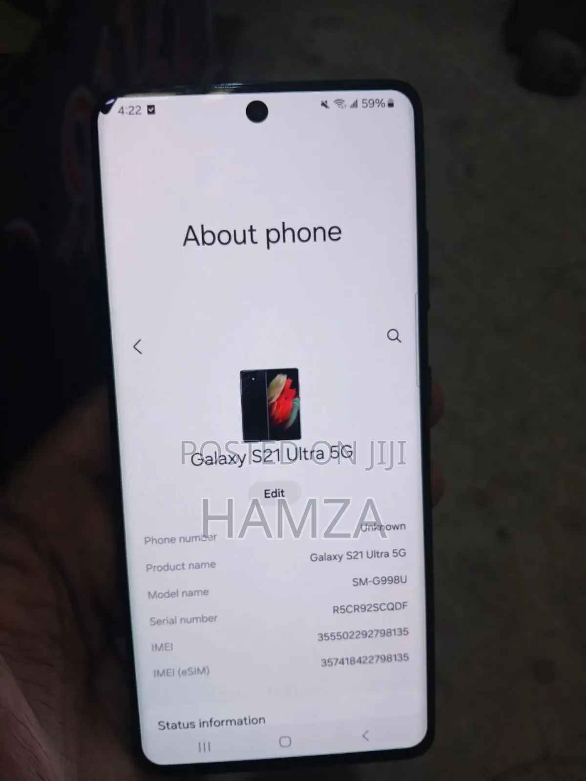 New Samsung Galaxy S21 Ultra 5G 128 GB Black