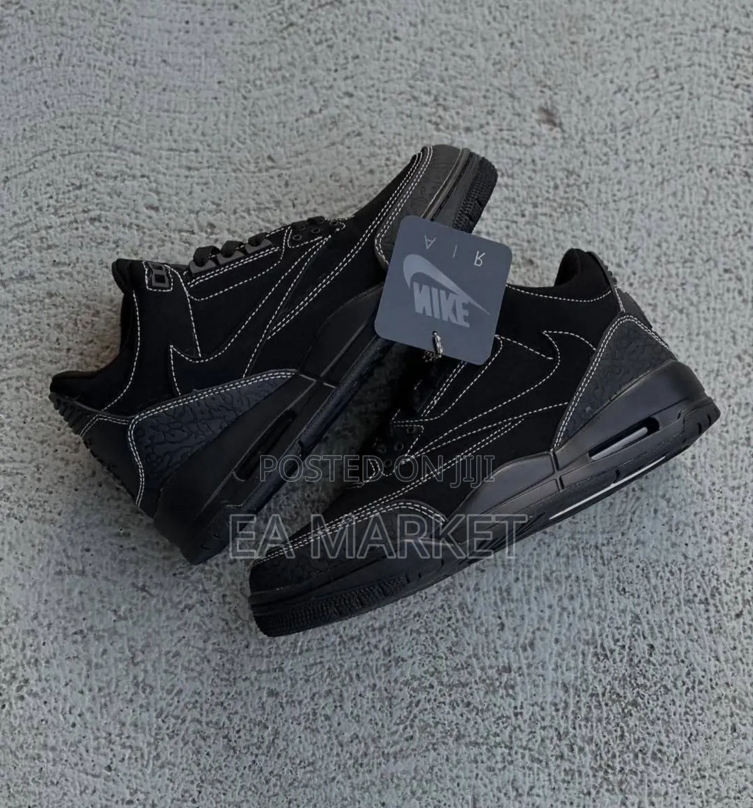 Jordan 3 Traviscott Black