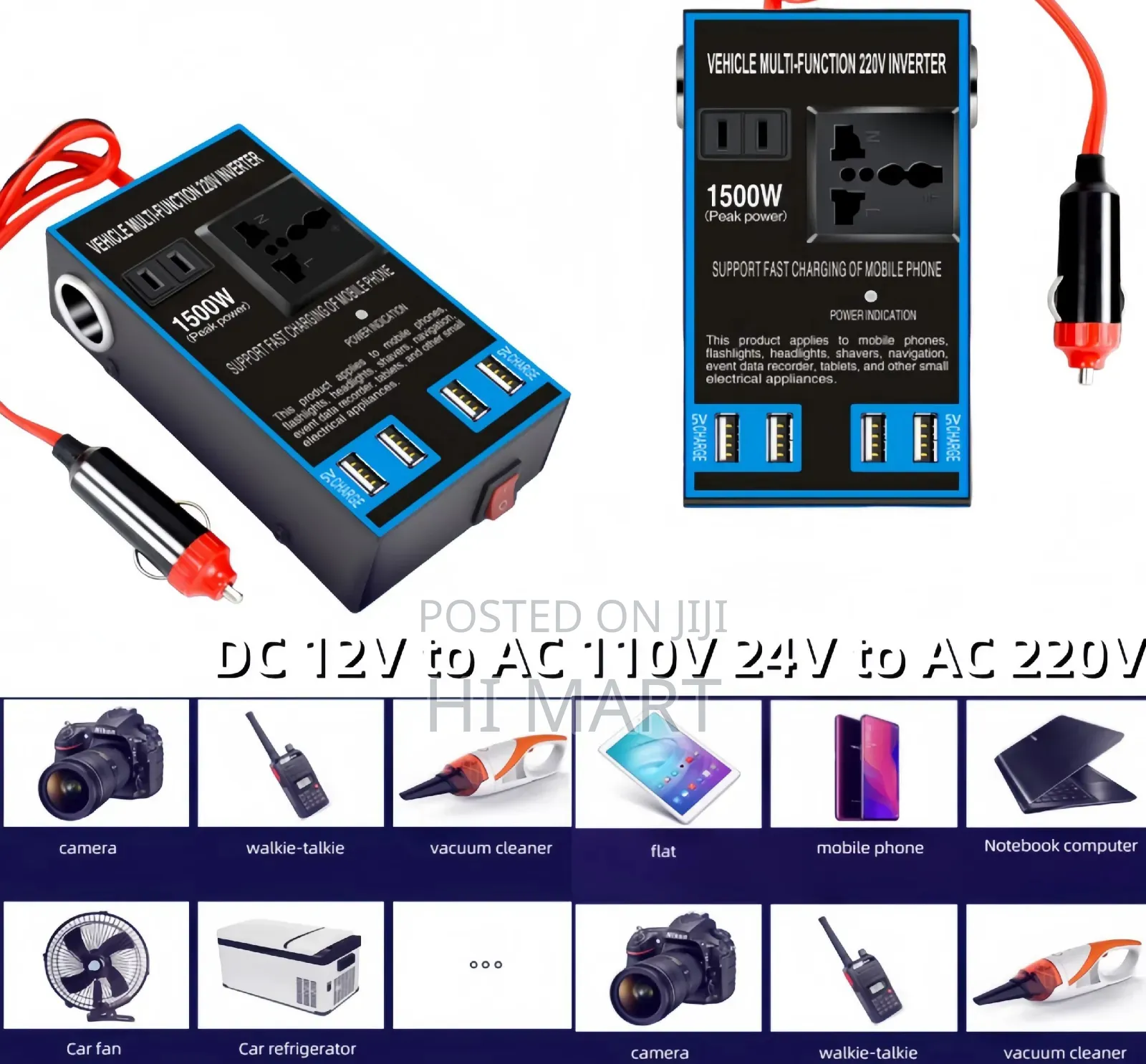 Multi Functional Vehicle Car Power Inverter