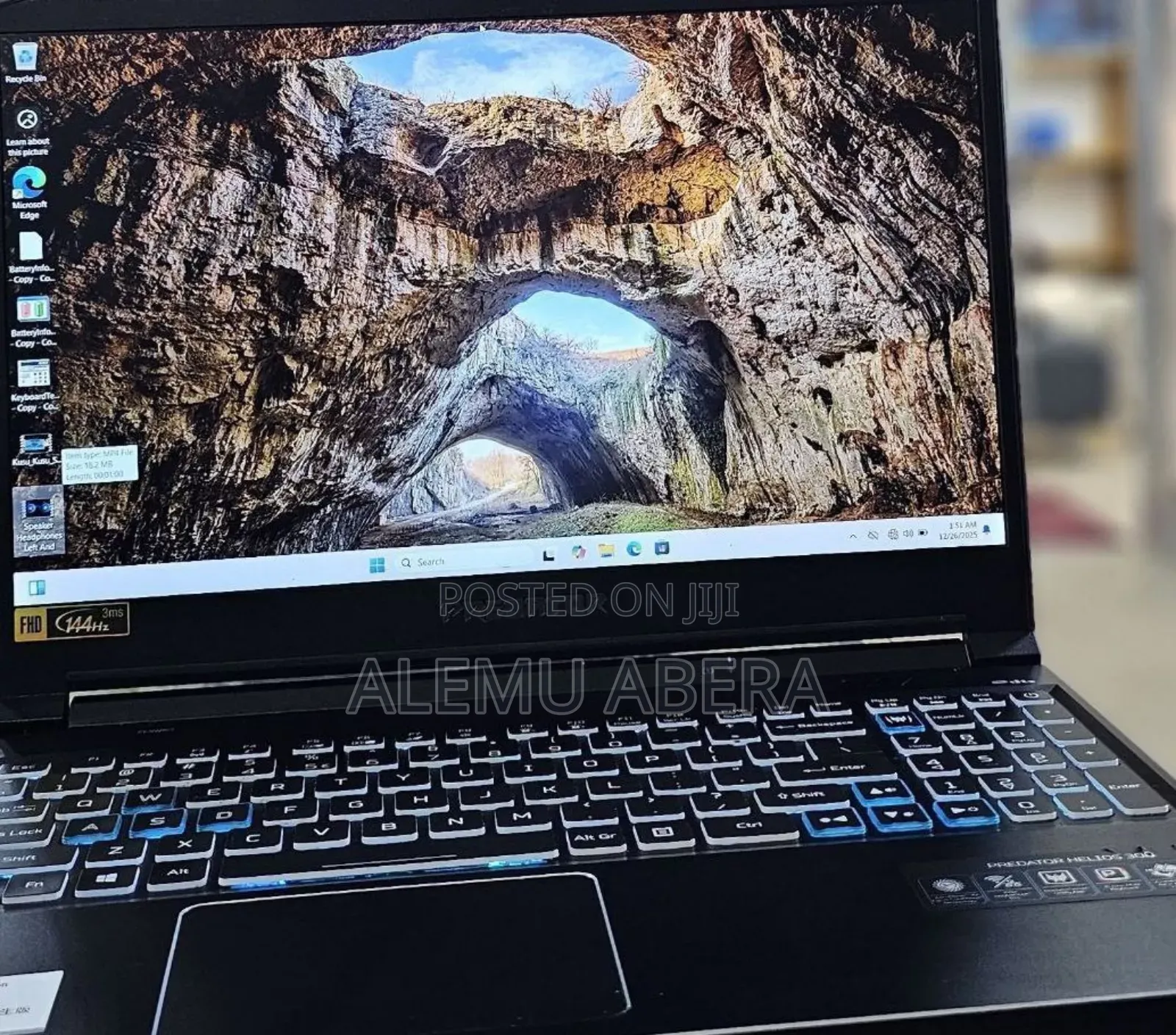 New Laptop Acer Predator Helios 300 16GB Intel Core I7 SSD 512GB