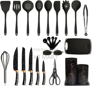 25pcs Siliocone Kitchen Knife Set