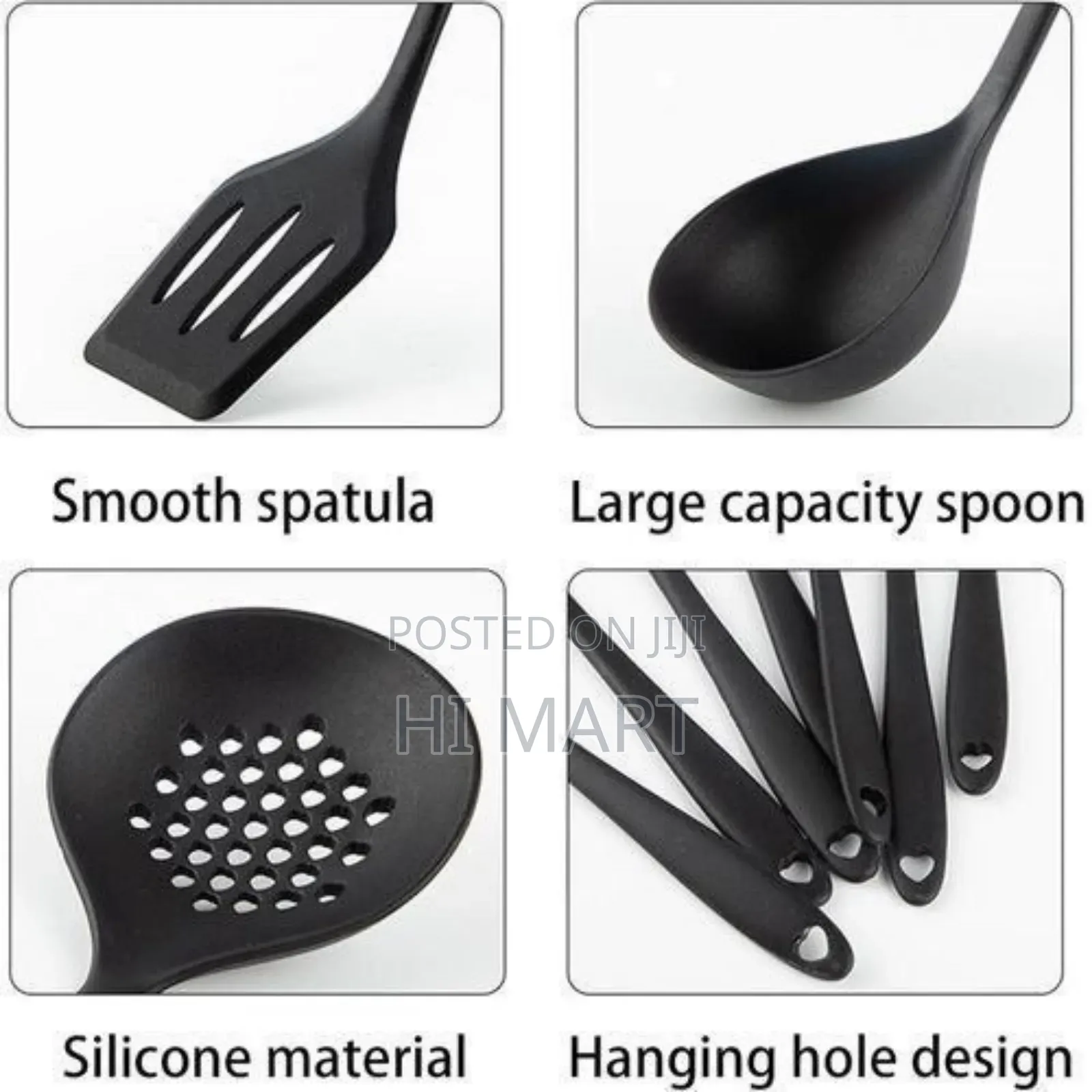 25pcs Siliocone Kitchen Knife Set