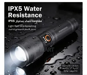Porodo Rechargeable Flashlight
