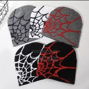 Goth Spider Web Beanie Caps