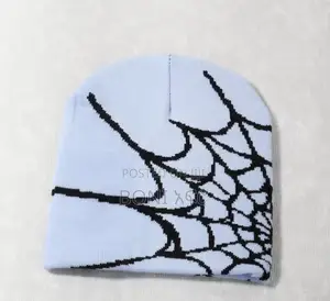 Goth Spider Web Beanie Caps