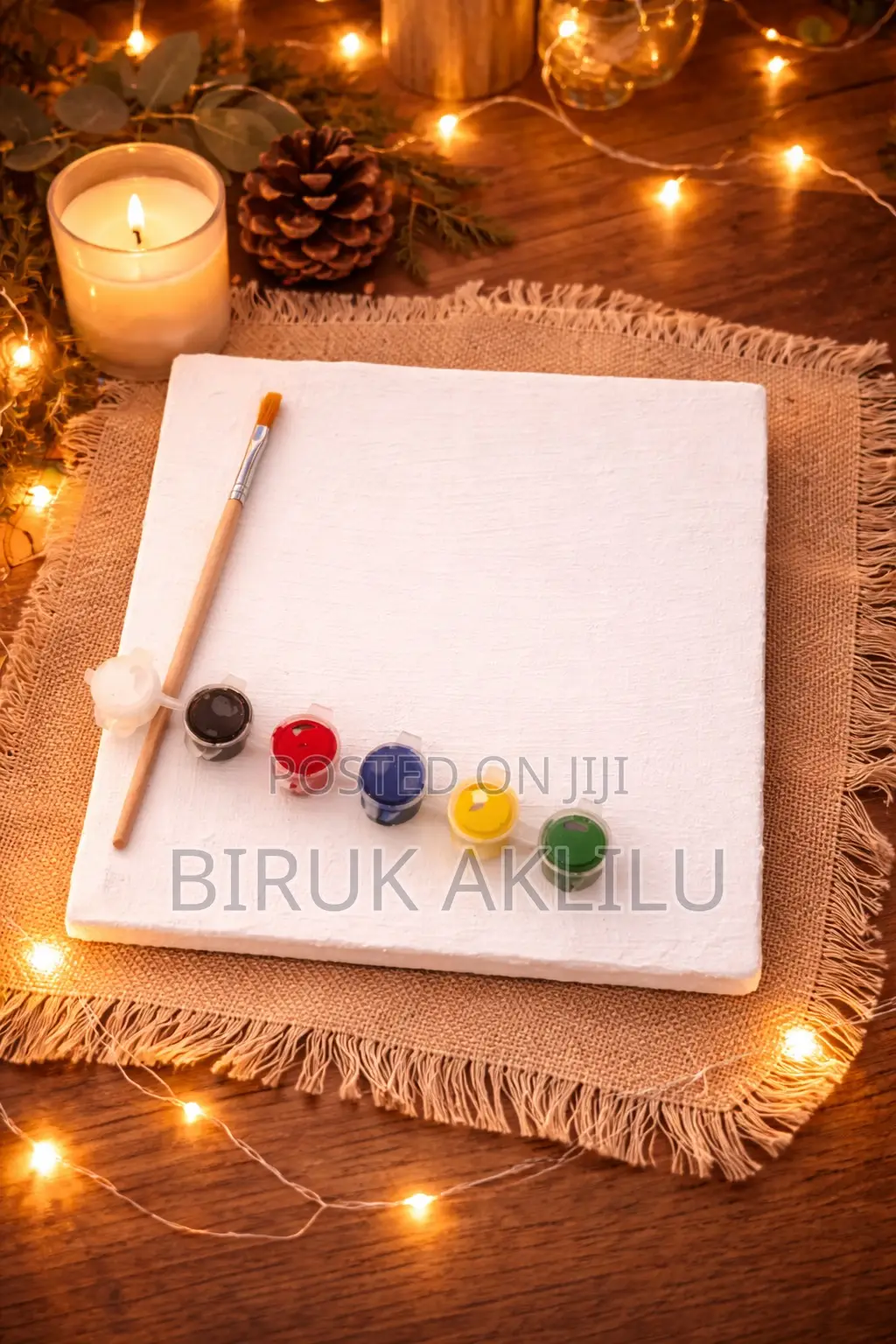 Canvas 20x20 1 Brush 6 Color Paint