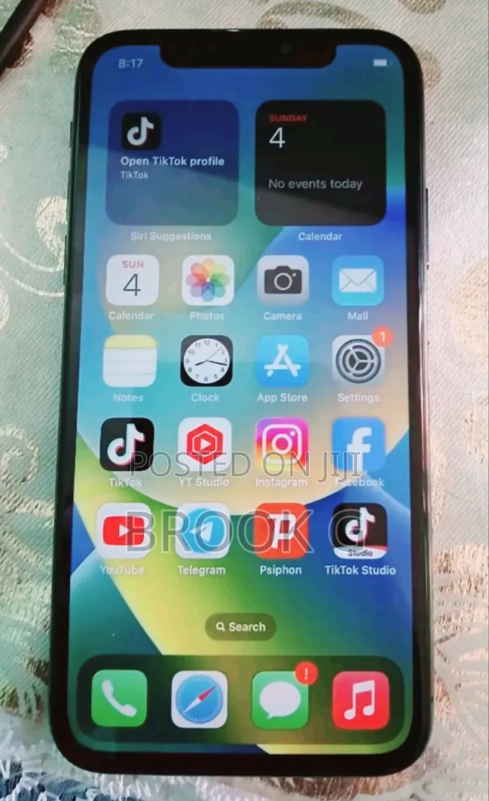 New Apple iPhone X 256 GB Black