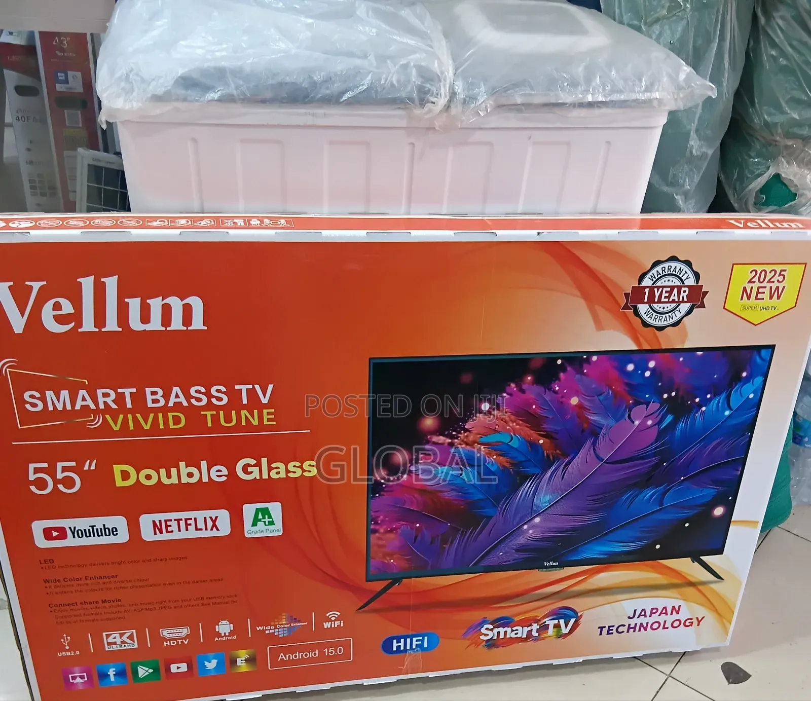 Vellum"55inch Netflix Tv