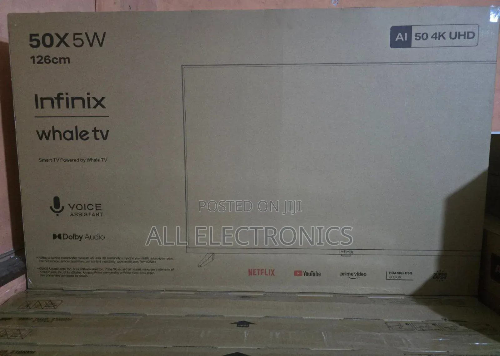 Infinix 50"Inch Whalte Tv