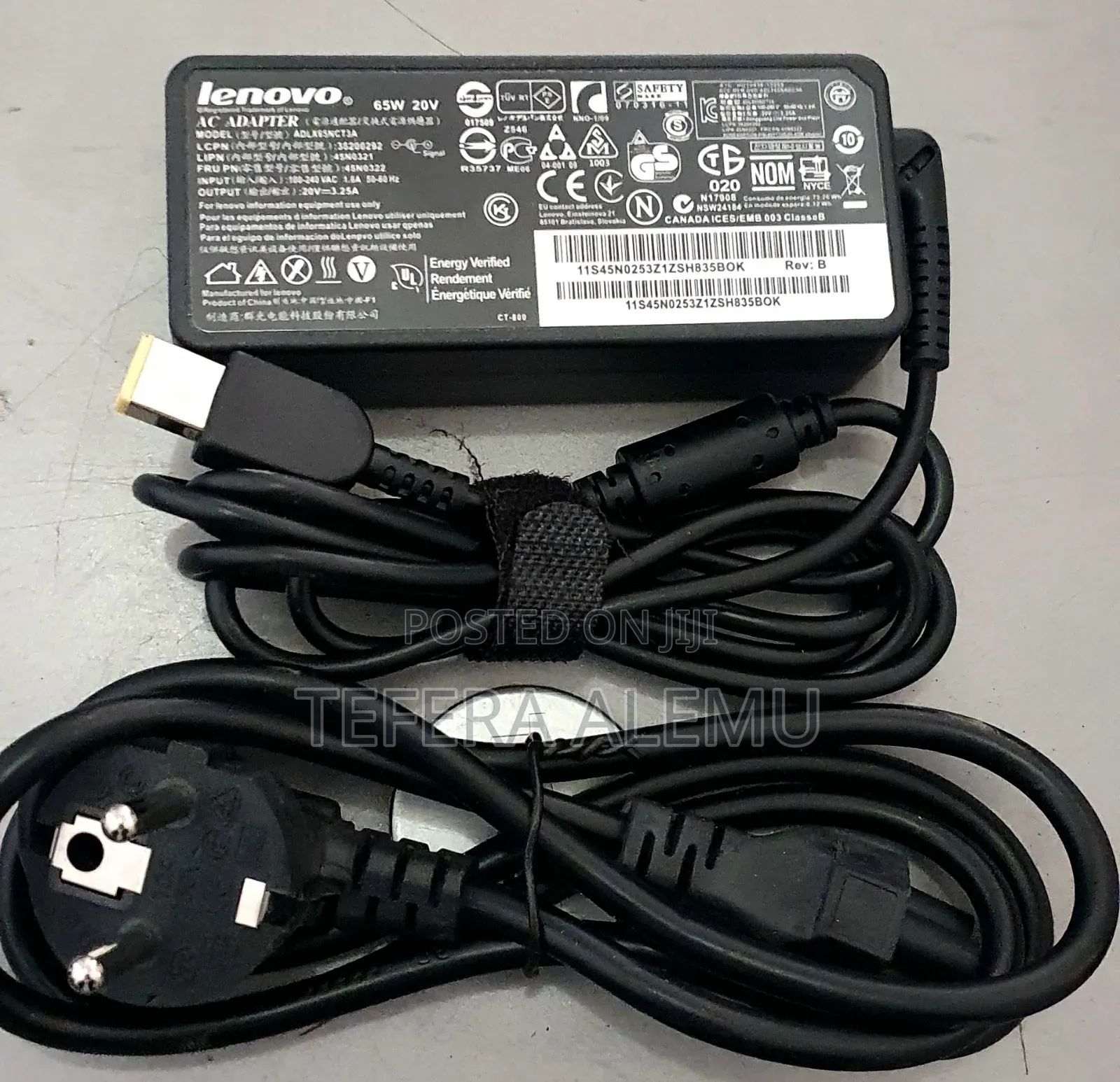 Lenevo Usb Pin Laptop Charger High Quality 65w