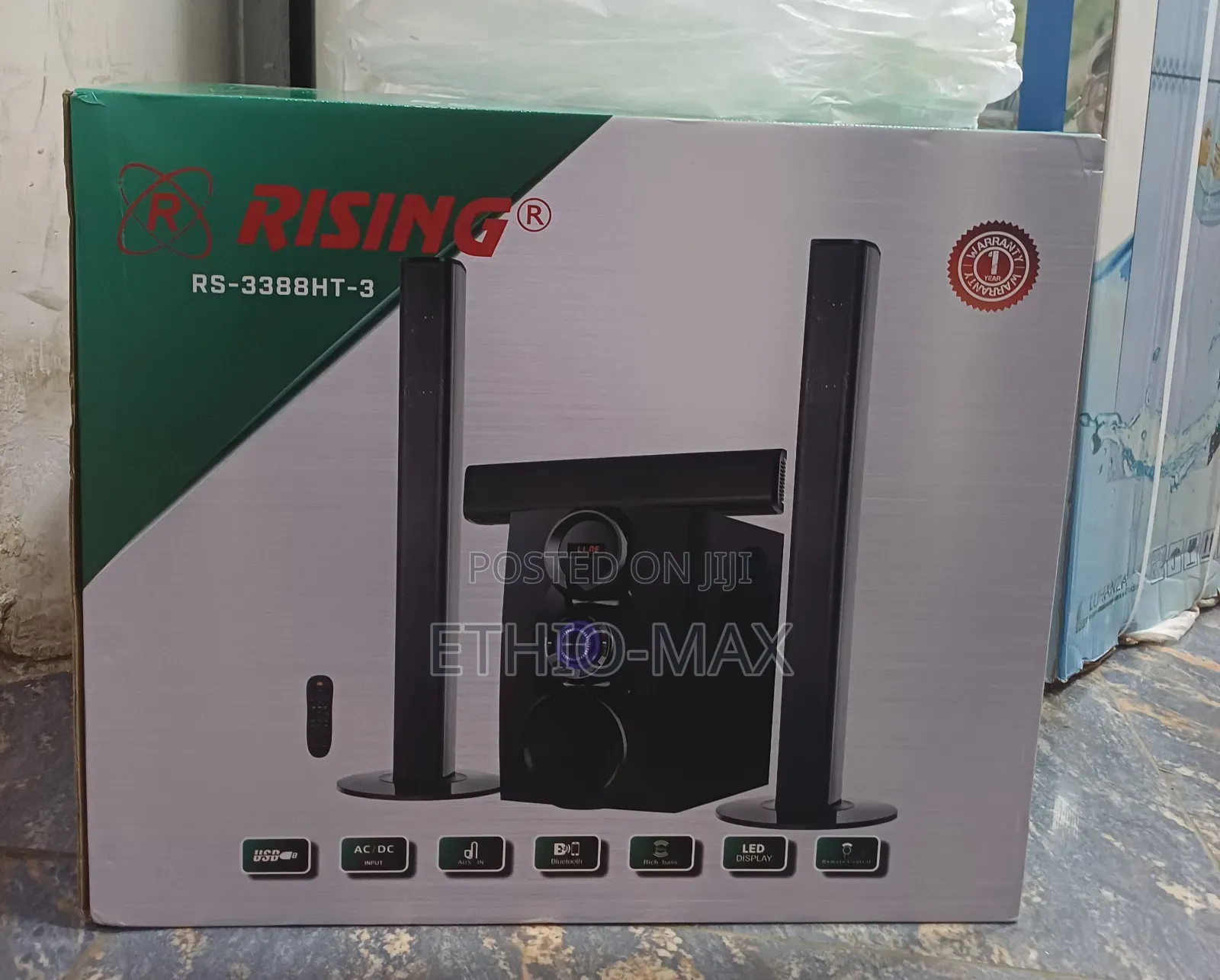 Rizing 3.1ch Multimedia Speaker System – Powerful Bass | Original |