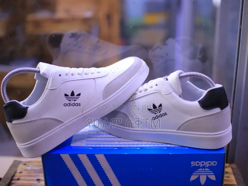 Adidas Casual Leather ‘White/Cream’ Men’S Flat Shoes