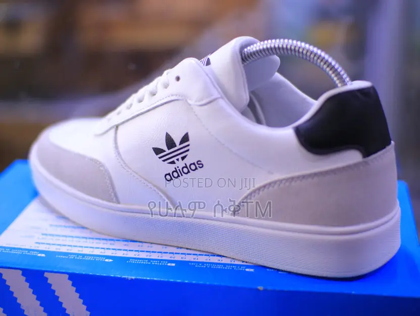Adidas Casual Leather ‘White/Cream’ Men’S Flat Shoes