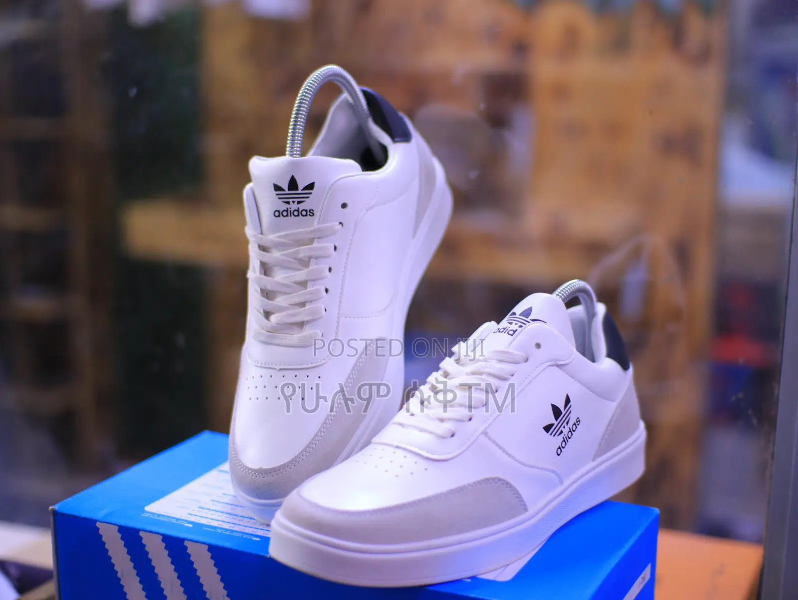 Adidas Casual Leather ‘White/Cream’ Men’S Flat Shoes