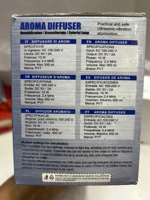 Aroma Diffuser With Colorful Lamp