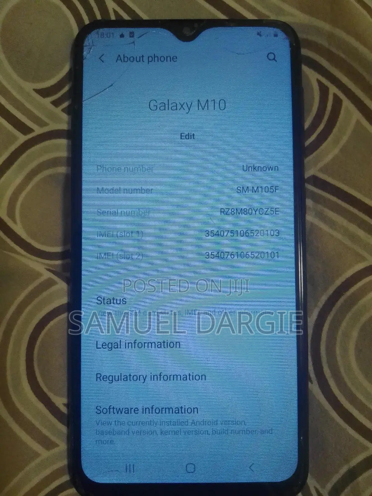 Samsung Galaxy M10 32 GB Black