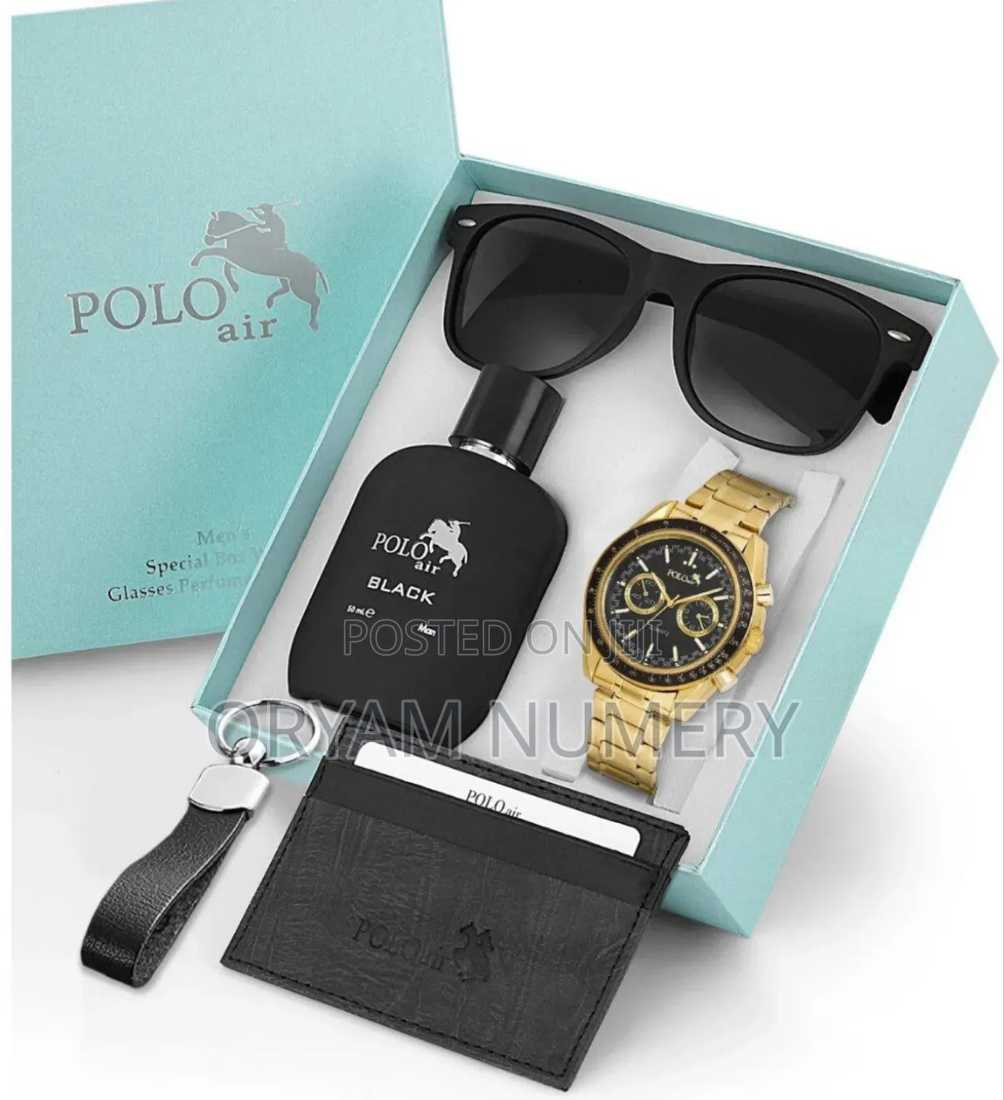 Polo Air Men’S Gift Set (Watch, Perfume, Glasses Wallet)