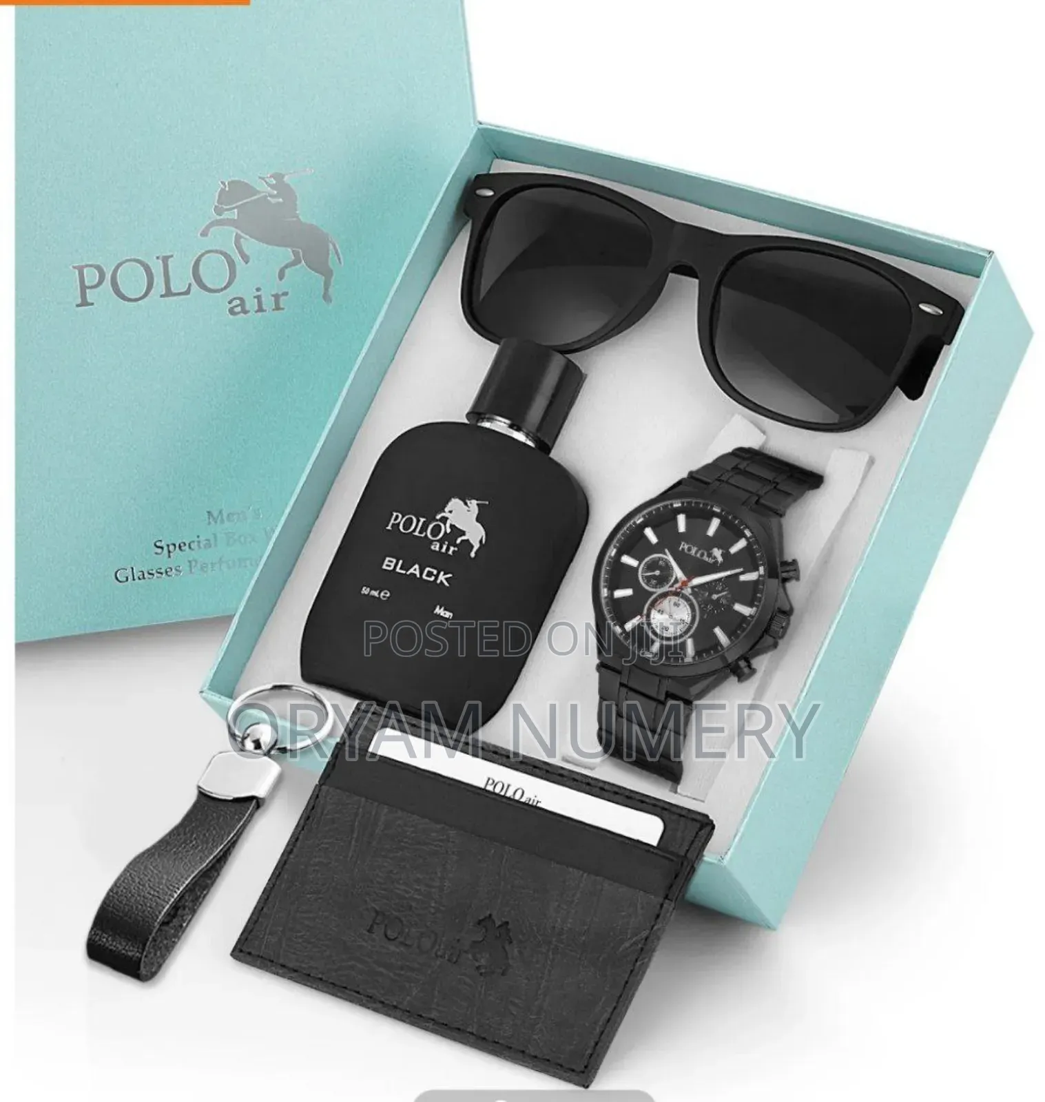 Polo Air Men’S Gift Set (Watch, Perfume, Glasses Wallet)